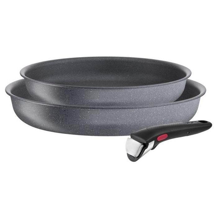 Lot 2 Poles 22/26 Cm + 1 Poign Tefal Ingenio Natural Force