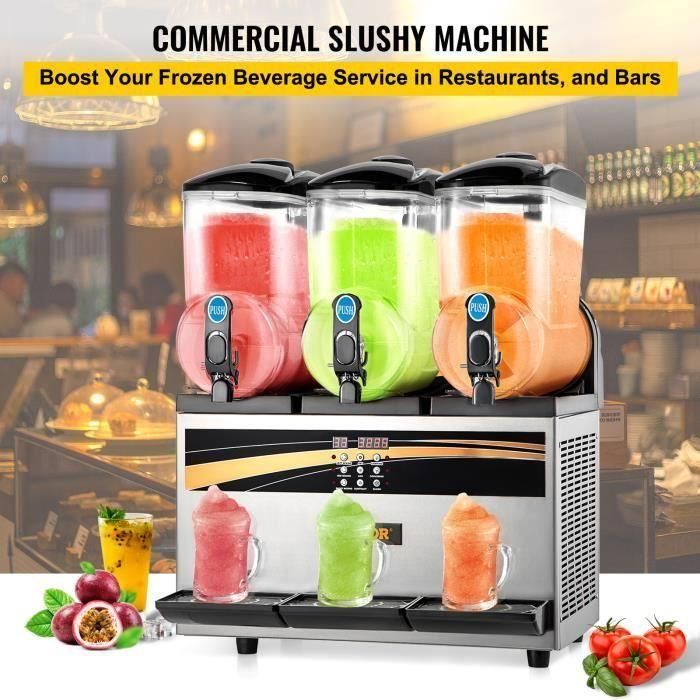 3 x 15 L Machine � Granit�s - VEVOR - 63 x 45 x 80 cm 800 W R�frig�ration E... - 3