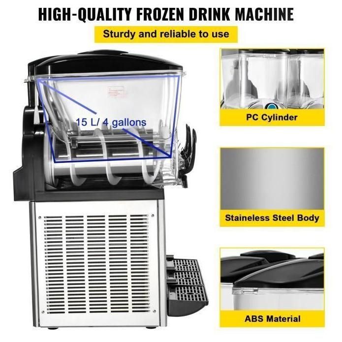 3 x 15 L Machine � Granit�s - VEVOR - 63 x 45 x 80 cm 800 W R�frig�ration E... - 4