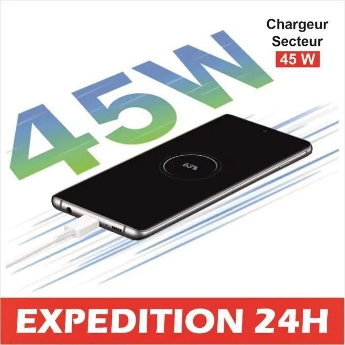 Zisonix Chargeur 45w Compatible Avec Samsung Galaxy S21, S22, S22+, S23+, S... - 4