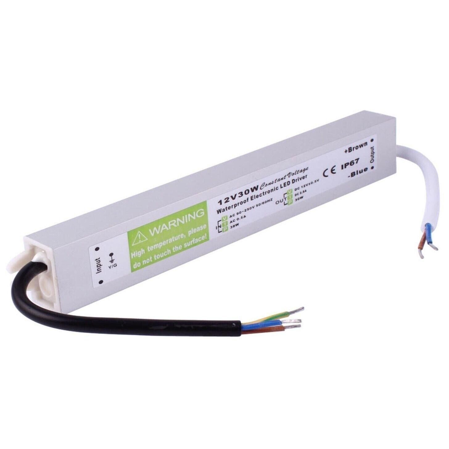 Transformateur LED 12V 30W IP67