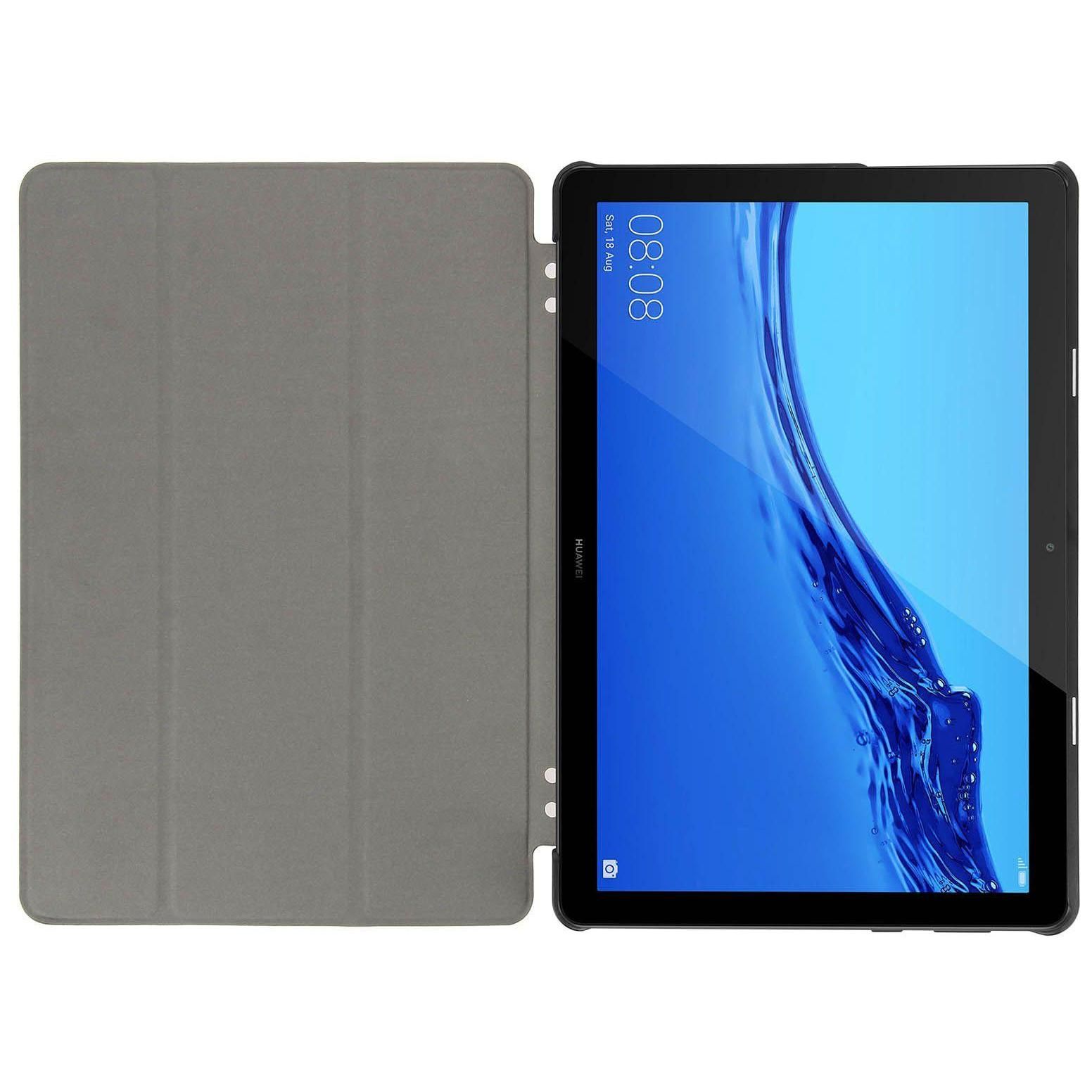 Housse Huawei Mediapad T5 10.0 Etui Clapet Folio Support Video Rouge - 5