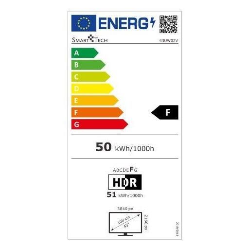 Smart Tech 43UW02V - 43' - TV LED 4K UHD 139 cm Smart TV Web OS Molotov, Ne... - 5