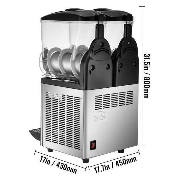 2 x 15 L Machine � Granit�s - VEVOR - 430 x 450 x 800 mm R�frig�ration Effi... - 2