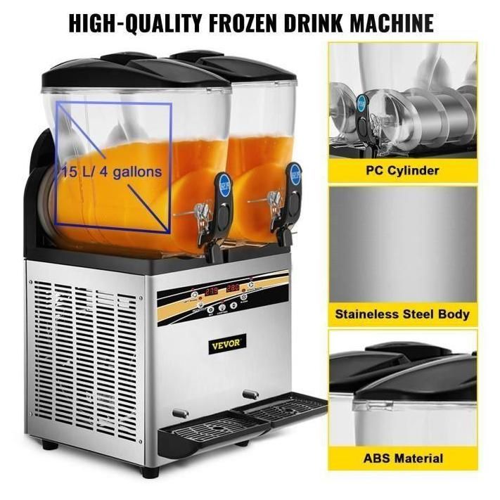 2 x 15 L Machine � Granit�s - VEVOR - 430 x 450 x 800 mm R�frig�ration Effi... - 4