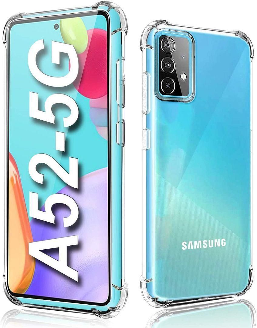 Coque Samsung A52 5g Anti Choc Haute Resistance Protection 4 Coins Transpar...