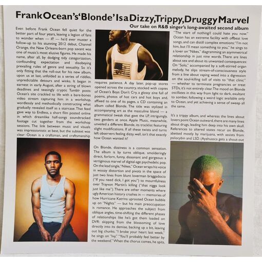 Frank Ocean Blond (Deluxe Edition) 2LP Color Vinyls / Vinyles