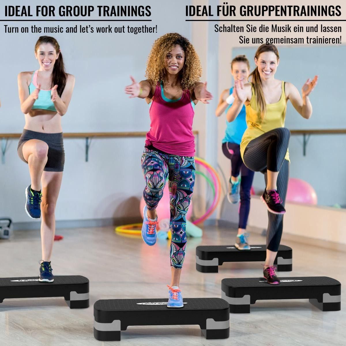 Physionics Step D'arobic - Rglable En 3 Niveaux,, Max 200kg, 68x28cm, No... - 5