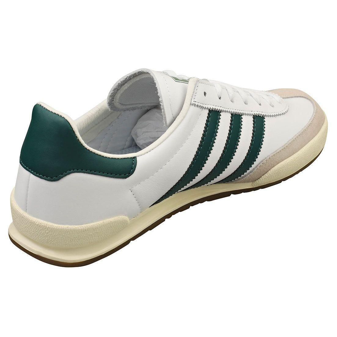 Chaussures Adidas Jeans Pour Hommes - Baskets En Cuir Blanc Et Vert - 44 - 2