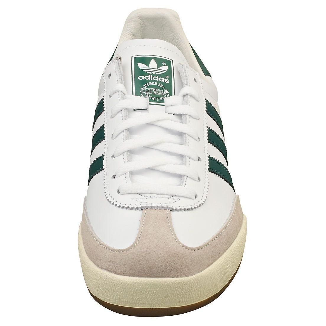 Chaussures Adidas Jeans Pour Hommes - Baskets En Cuir Blanc Et Vert - 44 - 3