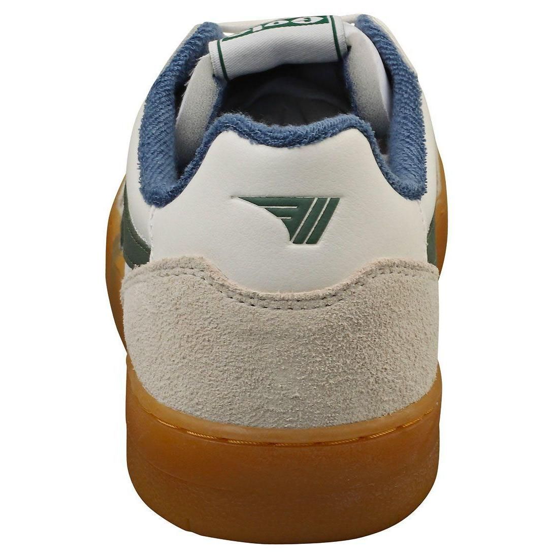 Gola Eagle 86 Chaussures Casual - Cuir Blanc Argent� Pour Hommes - 45 - 4
