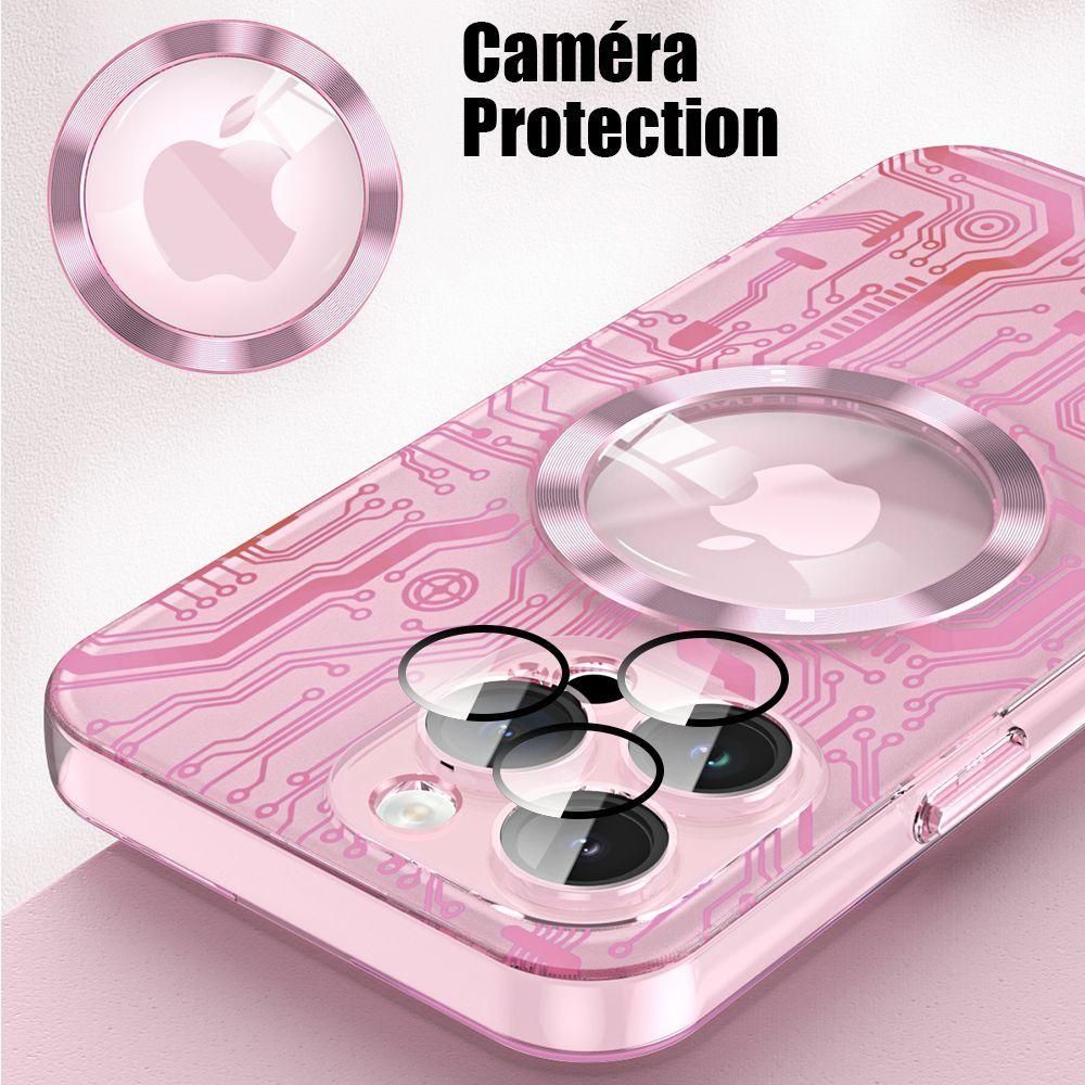 Coque Pour Iphone 15 Plus Avec Cercle Magntique, Coque Rigide Antichoc Tra... - 3