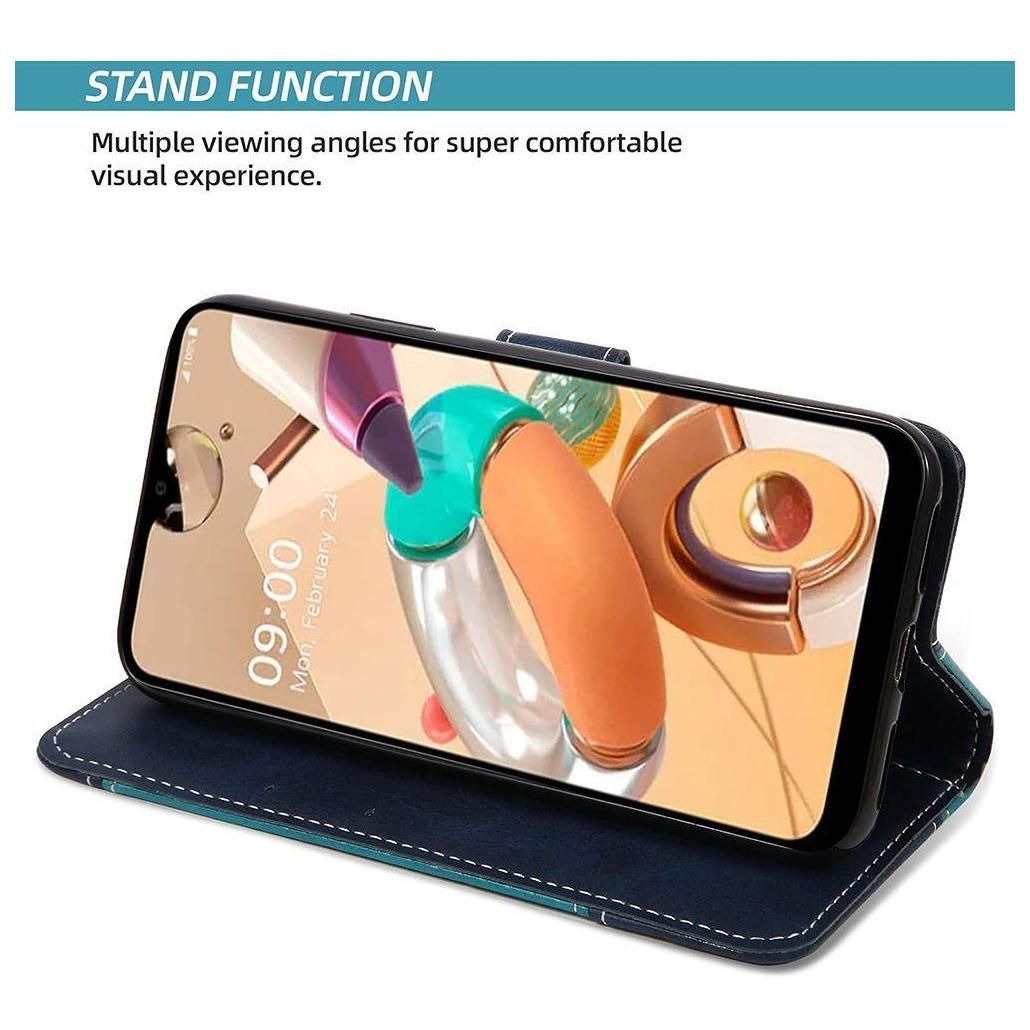 Coque Pour Samsung Galaxy A52s 5g Et A52 5g/4g, Bleu, Effet Cuir  Motif Va... - 3
