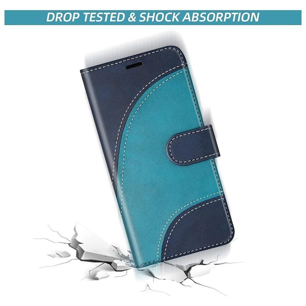 Coque Pour Samsung Galaxy A52s 5g Et A52 5g/4g, Bleu, Effet Cuir  Motif Va... - 4