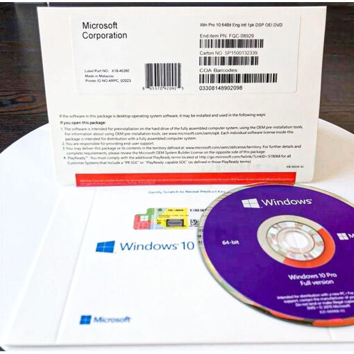 Windows 10 Pro Avec Dvd Professionnel + Cl� De Licence - 2