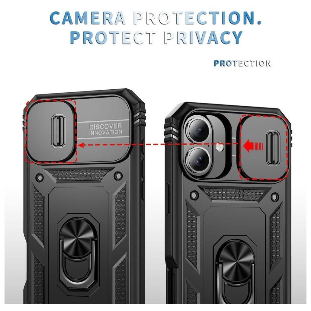 Coque Pour Iphone 16 - Protection Ultra Rsistante Avec Support Et Cache Ca... - 4