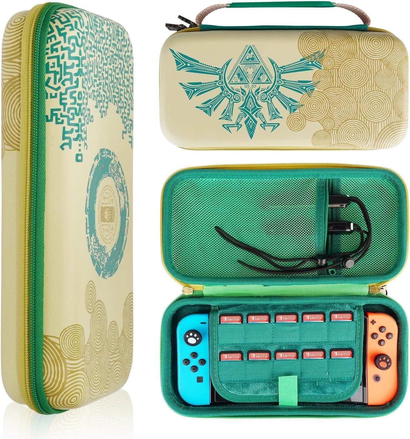 Coque Pour Nintendo Switch Et Switch Oled (Zelda Tears Of The Kingdom), Sac...