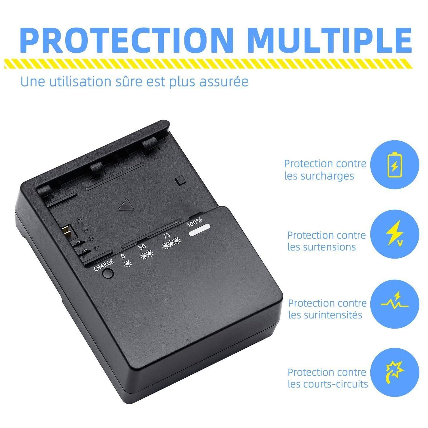 LP-E6 LC-E6 LC-E6N Chargeur de Batterie Compatible avec Canon EOS 90D 80D 7... - 7