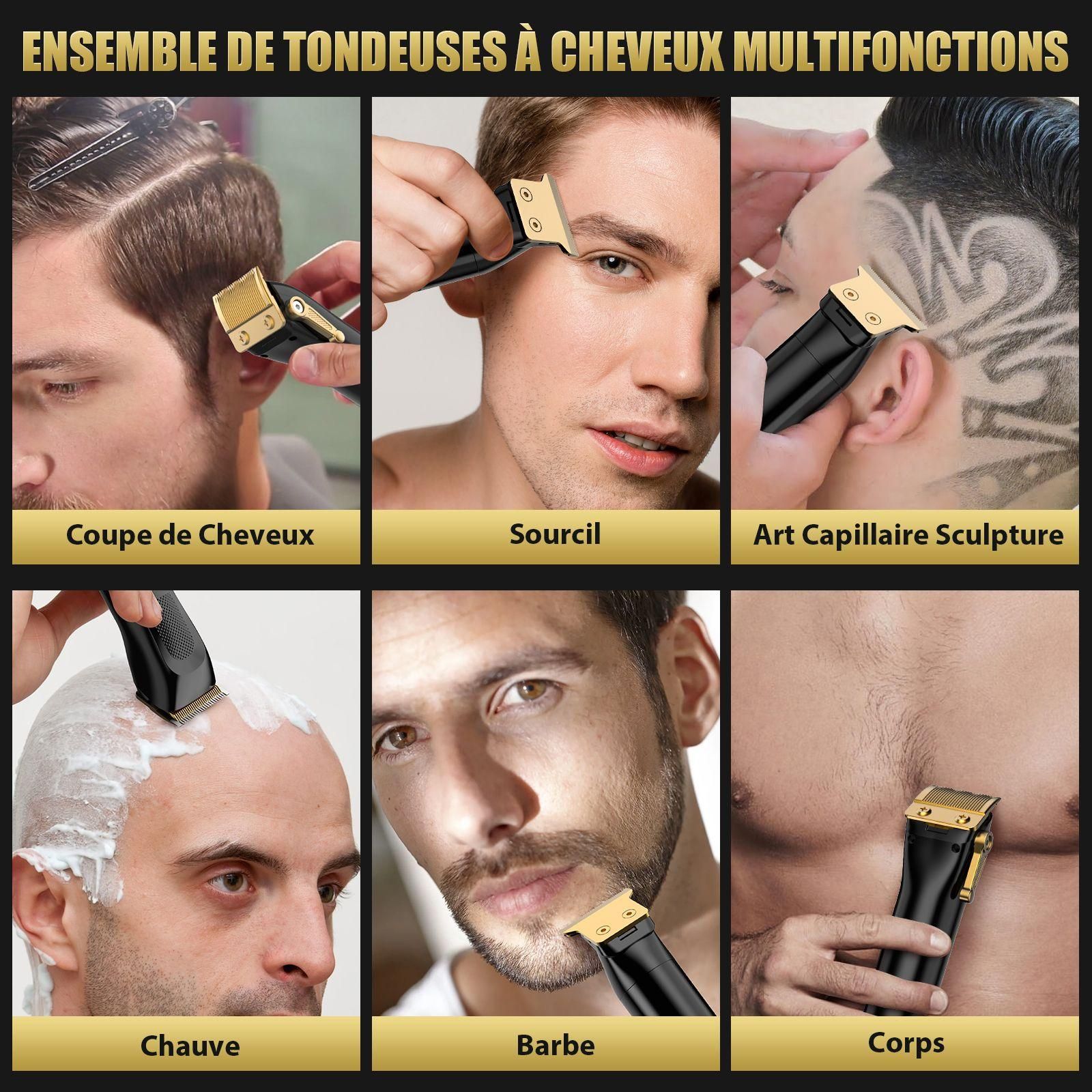 Sejoy Tondeuse Cheveux Professionnelle Pour Homme, Kit De Coupe De Cheveux ... - 2