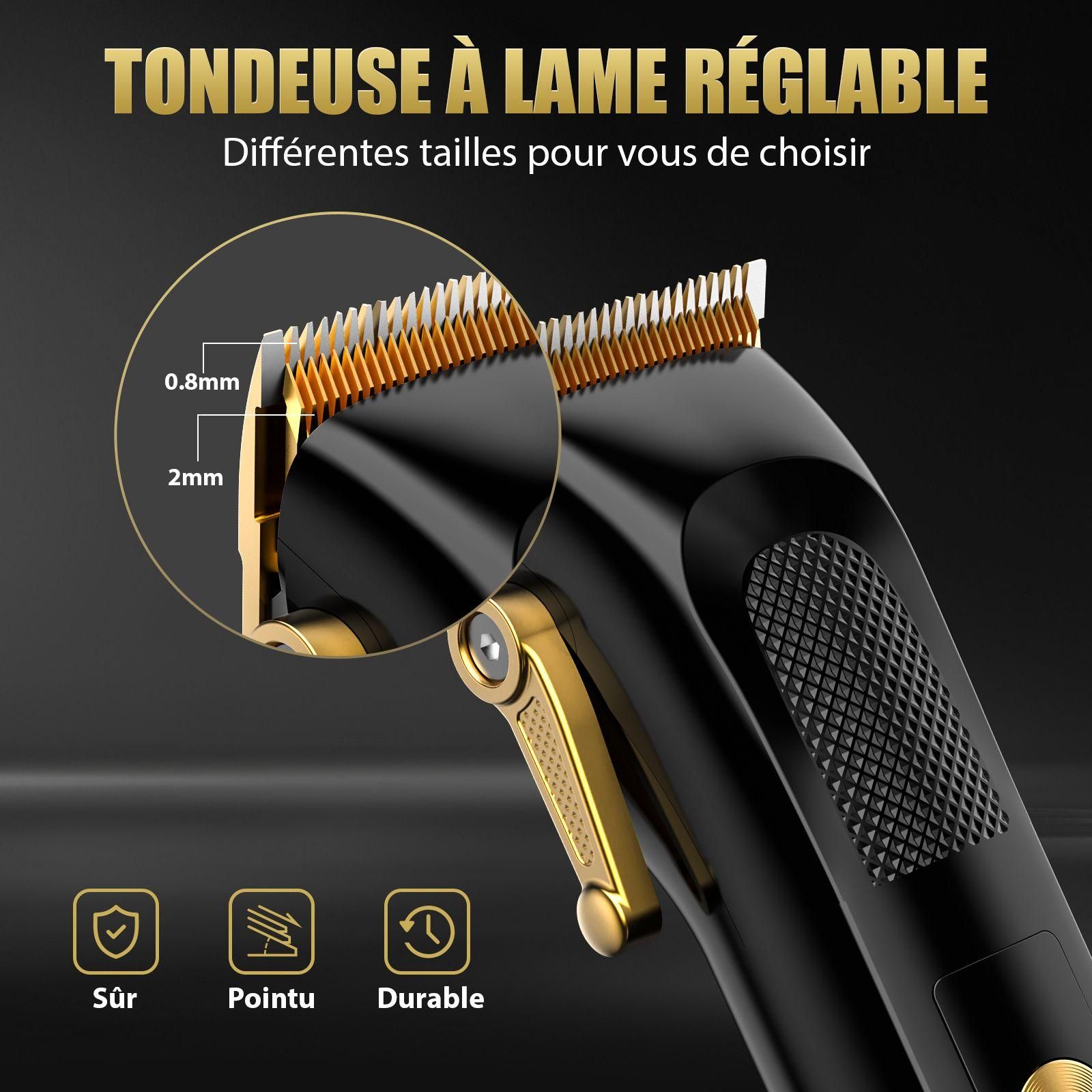 Sejoy Tondeuse Cheveux Professionnelle Pour Homme, Kit De Coupe De Cheveux ... - 5