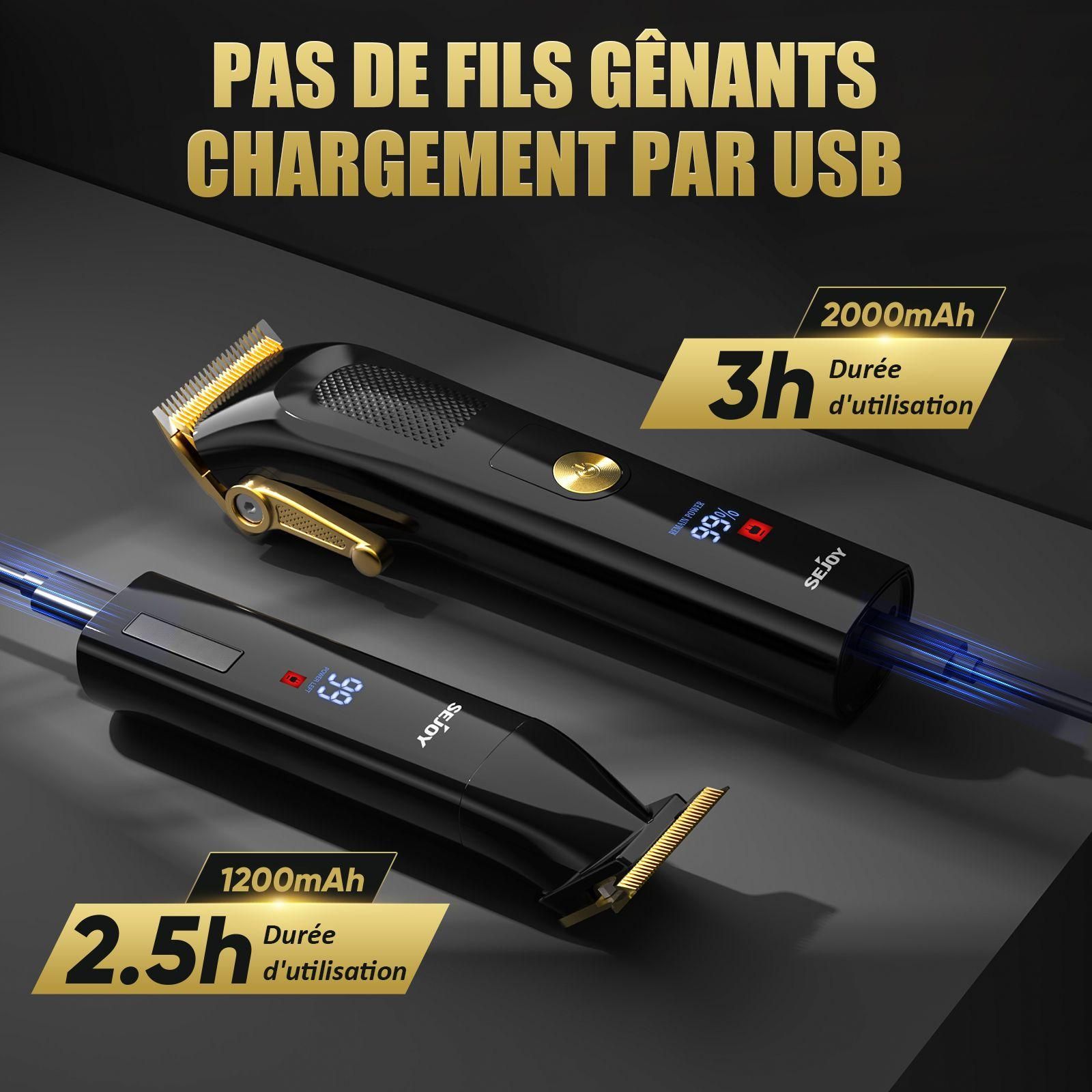 Sejoy Tondeuse Cheveux Professionnelle Pour Homme, Kit De Coupe De Cheveux ... - 6