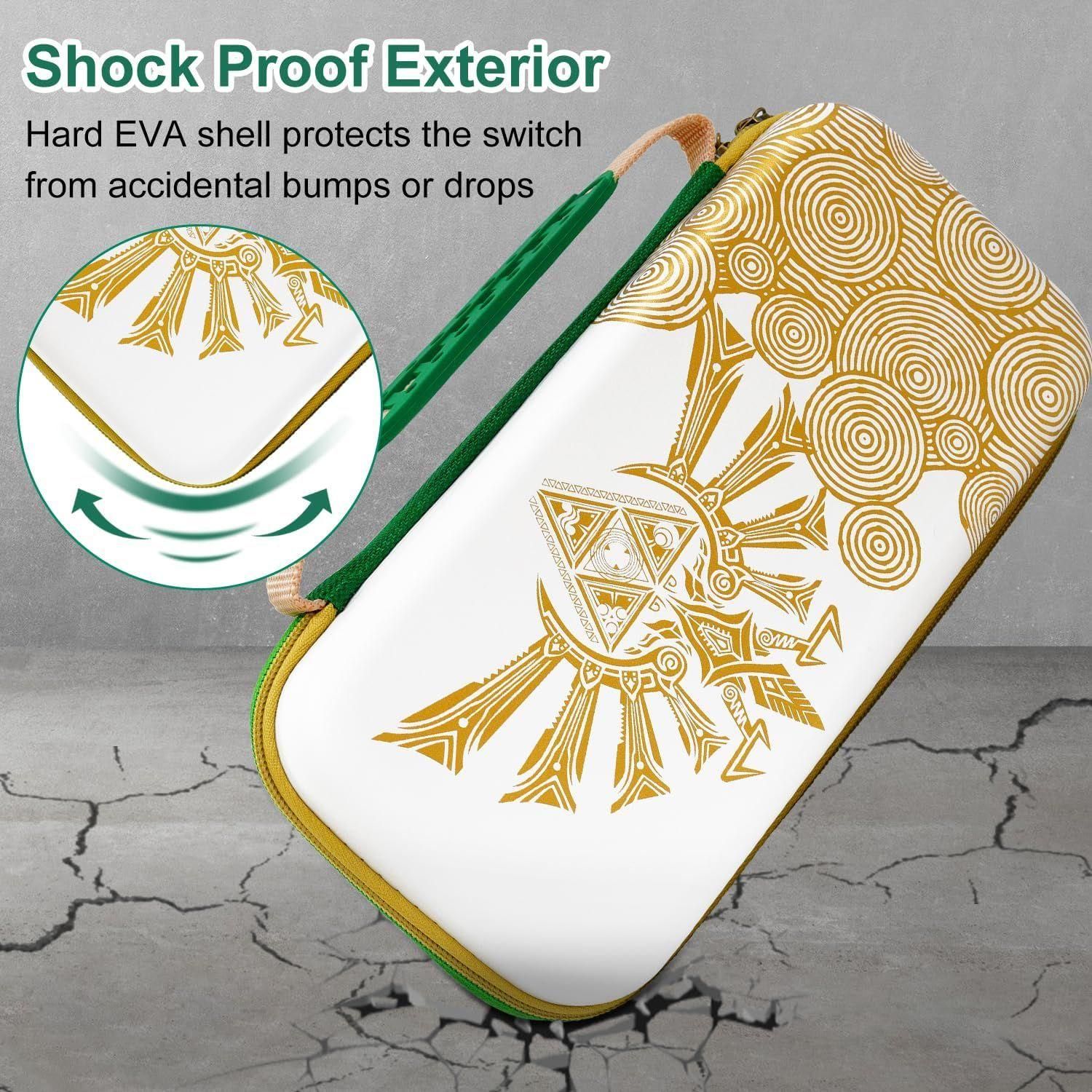 Coque Pour Nintendo Switch Et Switch Oled (Zelda Tears Of The Kingdom), Sac... - 3