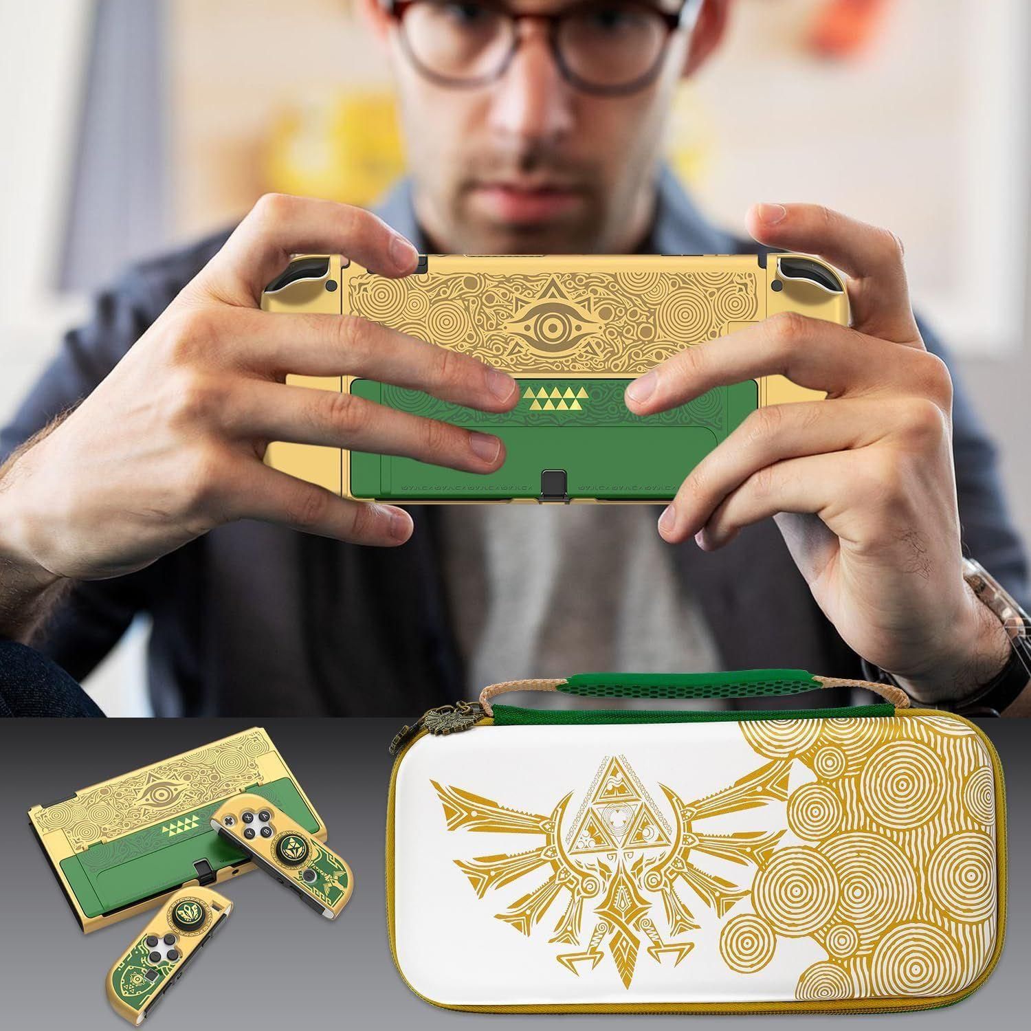 Coque Pour Nintendo Switch Et Switch Oled (Zelda Tears Of The Kingdom), Sac... - 4