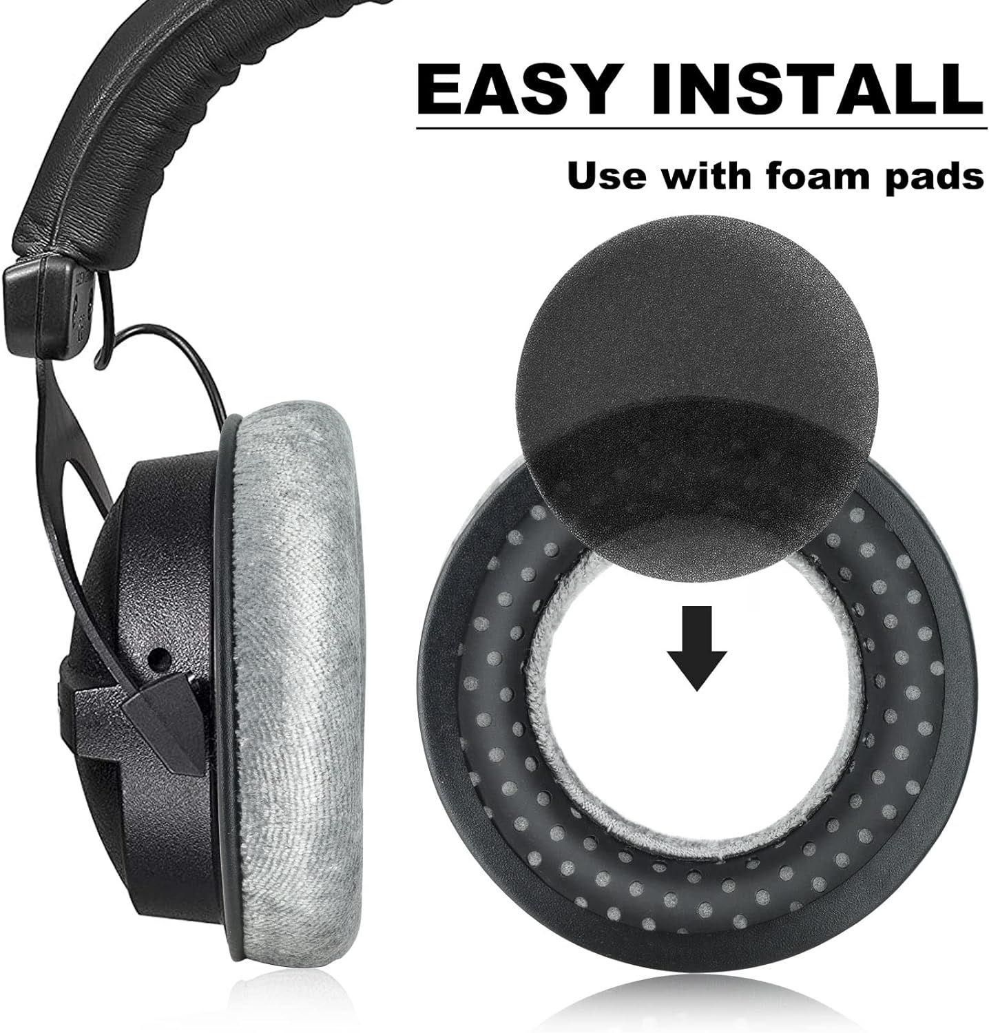 DT770 DT990 Coussinets de Rechange en Mousse Compatible avec Beyerdynamic D... - 5