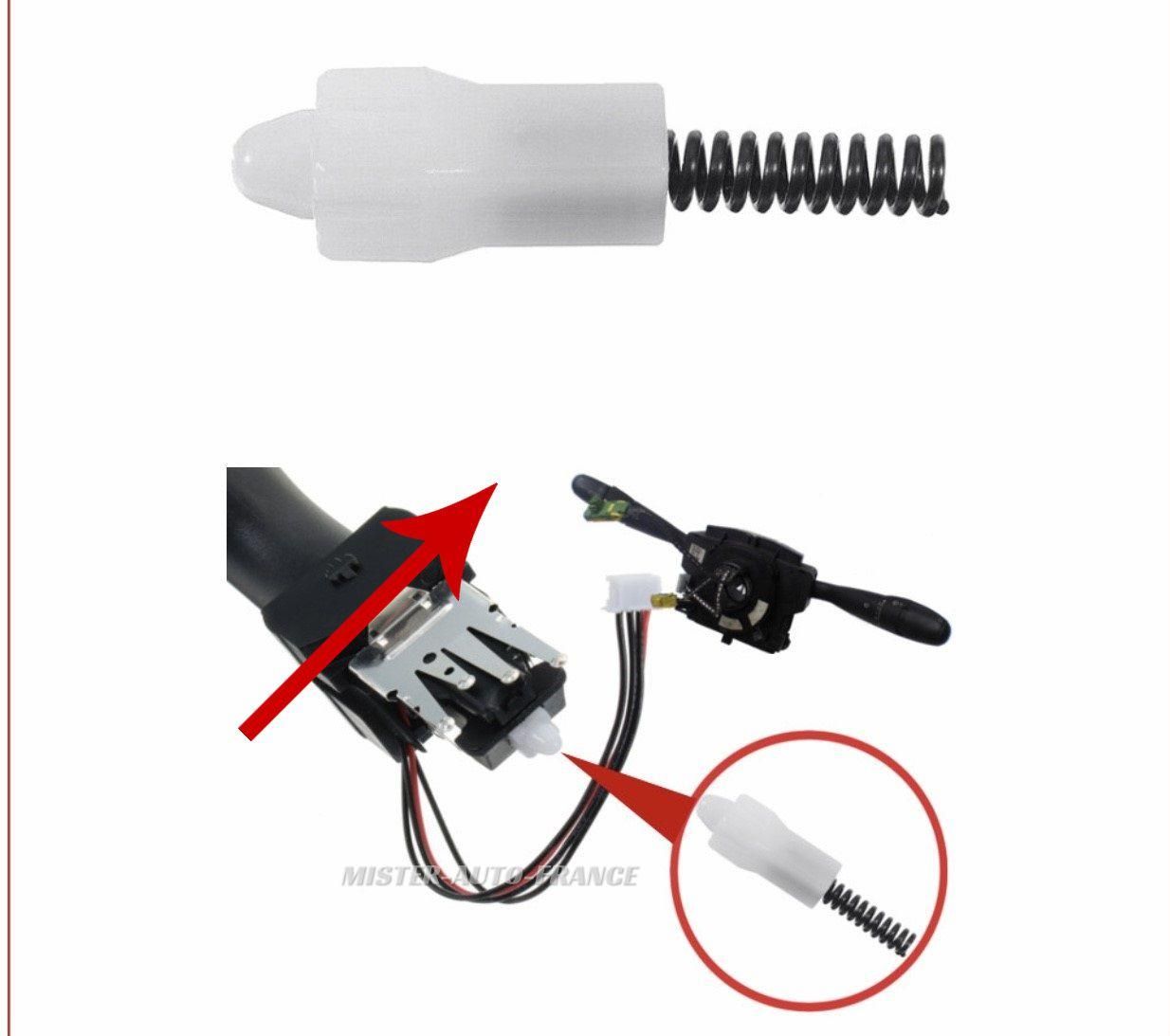 2 Kit Réparation Com2000 Commodo Clignotant Peugeot Citroën 206 307 406 407... - 2