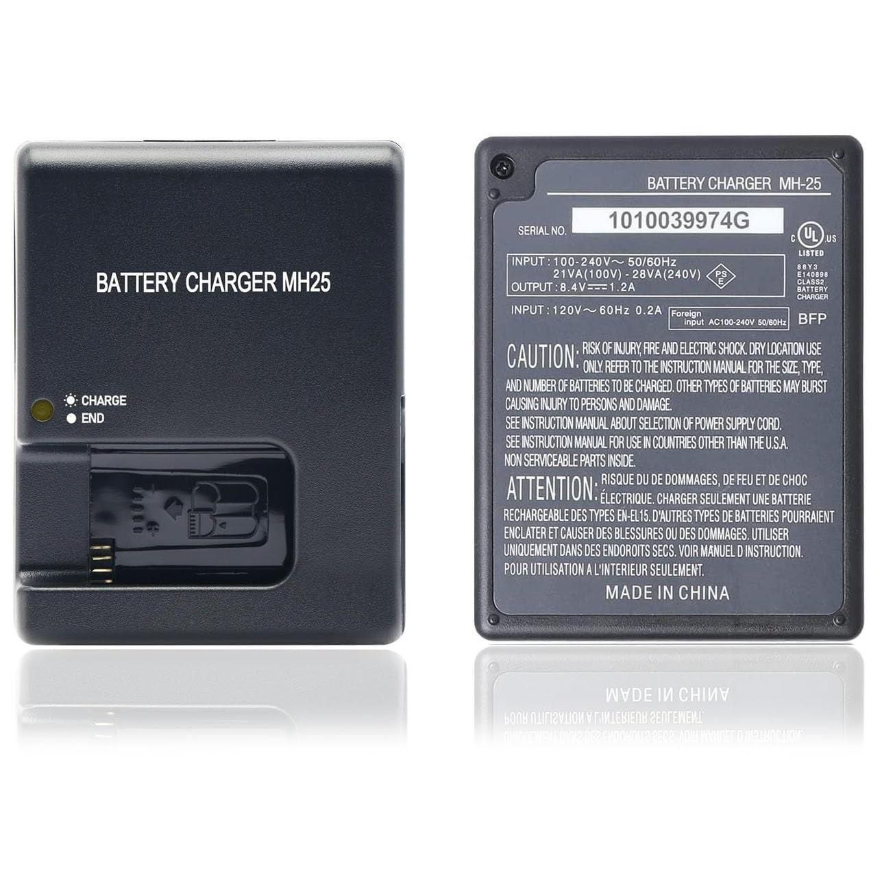 Chargeur MH-25/25a pour EN-EL15/EL15a/15b Batterie compatible avec Nikon D5... - 7