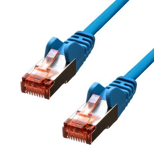 ProXtend - Cordon de raccordement - RJ-45 (M) pour RJ-45 (M) - 7 m - 5.8 mm - paire torsadée écrantée (F/UTP) - CAT 6 - moulé, sans crochet, bloqué - bleu