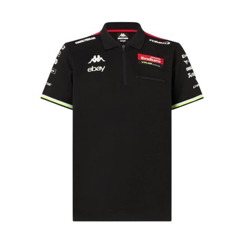 Polo Acriz Replica Pertamina Enduro Vr46 Racing Team Homme Noir Moto Gp
