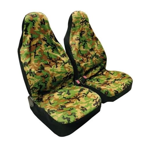 Housses De Siège Avant Camouflage 2 Pièces