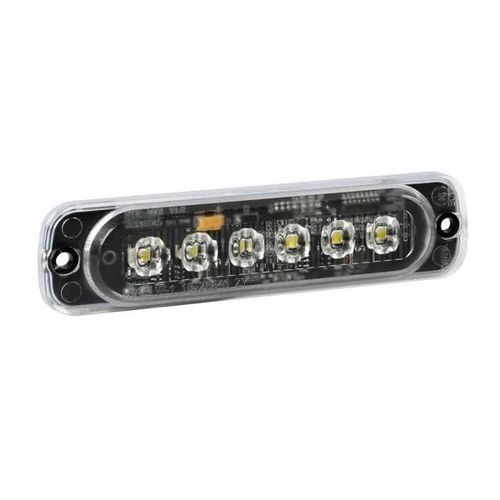 Stroboscope Multifonctionnel 6 Led 12/24v - Orange