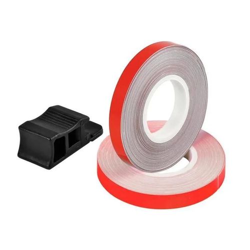 Profil De L'autocollant De Jante De Roue Rouge Fluorescente Lampa Wheel Stripe