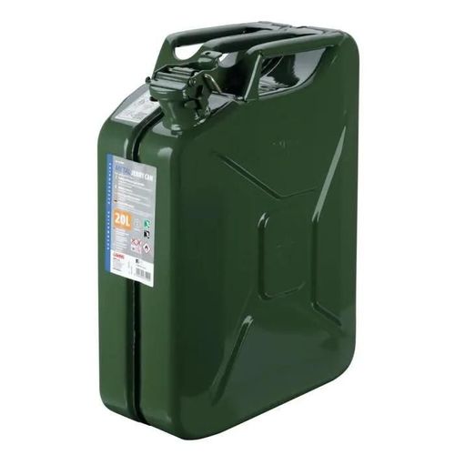 Jerrican carburant type militaire en métal-5L Lampa -20L - vert - 20 L