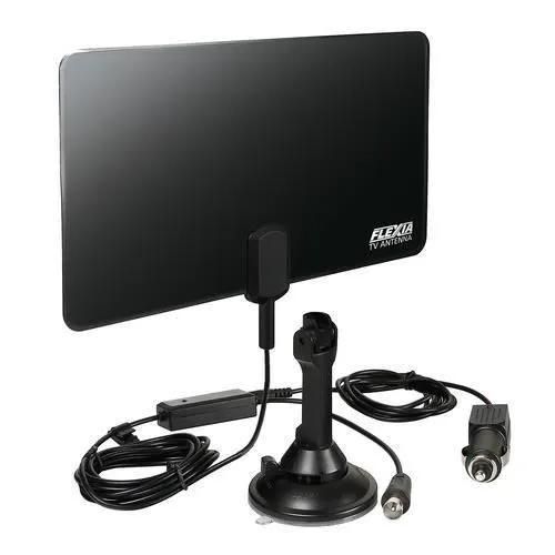 Antenne Tv - Flexia - 12/24v - Couleur Noir - Universelle - Réception Tv