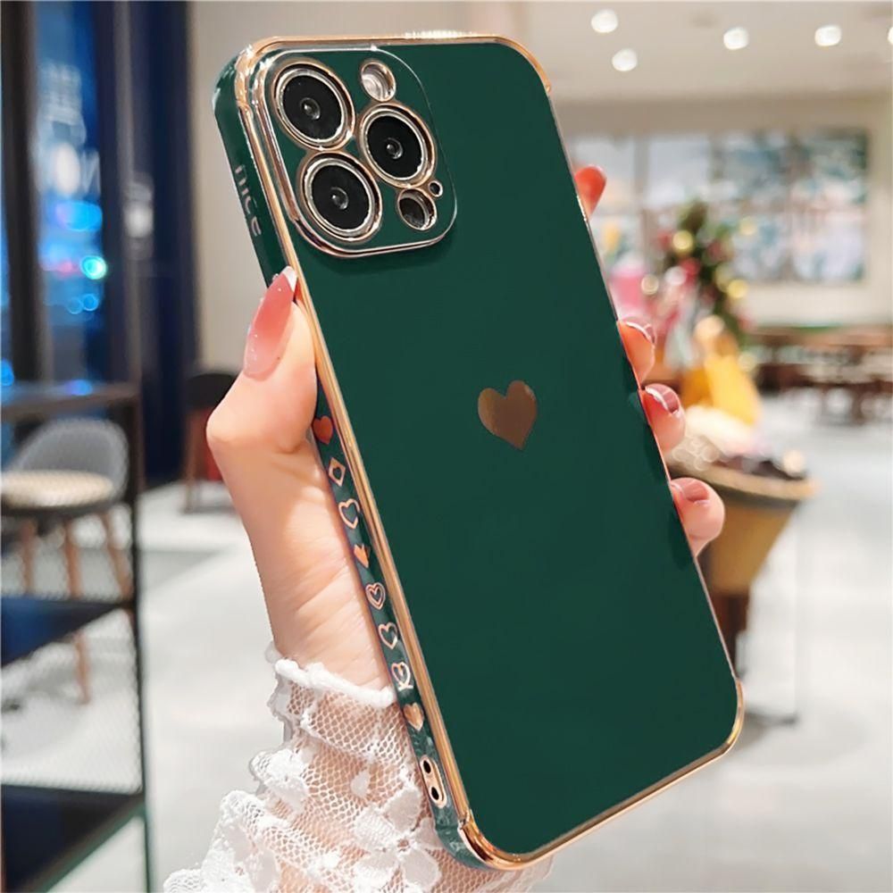 Coque Silicone Iphone 14 Vert Nuit Antichoc Motif CUr + 2 Protecteurs D'ec... - 4