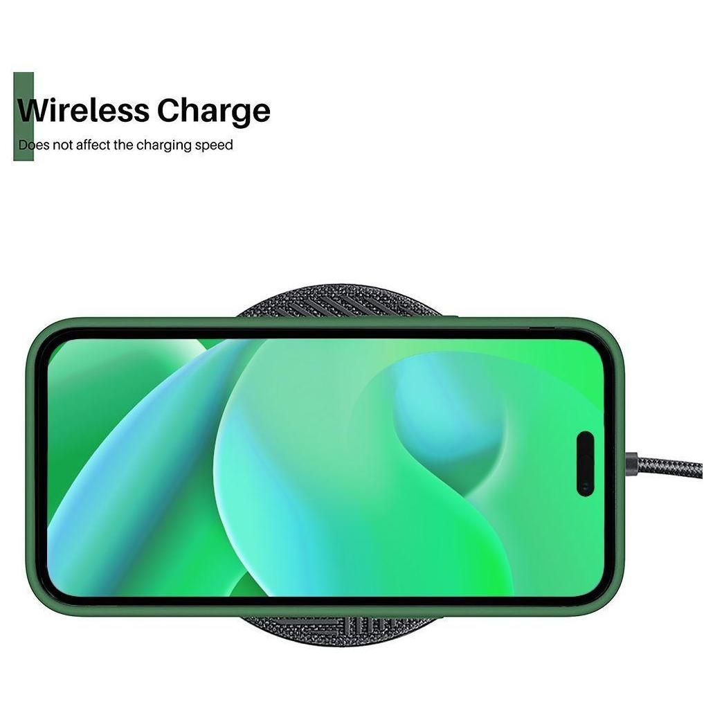 Coque Pour Iphone 14 Pro Max Silicone Slim Vert Nuit - 3
