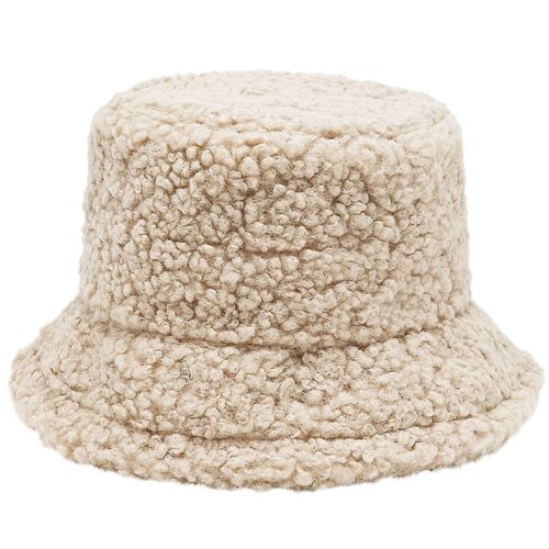 Teddy Style Agneaux Laine Seau Chapeau Mignon Filles Sports De Plein Air Casquette De Pêcheur Pour Femmes Casual Hiver Chaud Chapeau