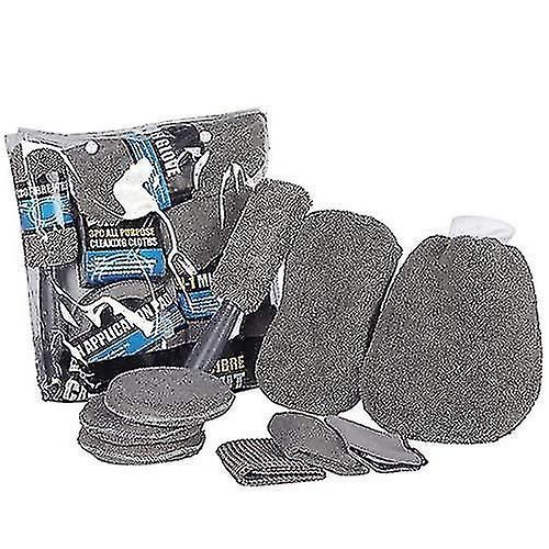 Kit De Nettoyage De Voiture | 9 Pièces - Chiffons De Nettoyage En Microfibre Éponge Brosse Lave Lave Mitt | Pinceau Pour Les Jantes Et L¿Entretien De La Peinture