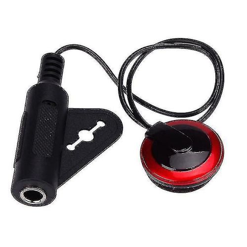 Microphone De Contact Piézo Acoustique Pour Guitare Violon Mandoline Ukulélé1pcs-Rouge