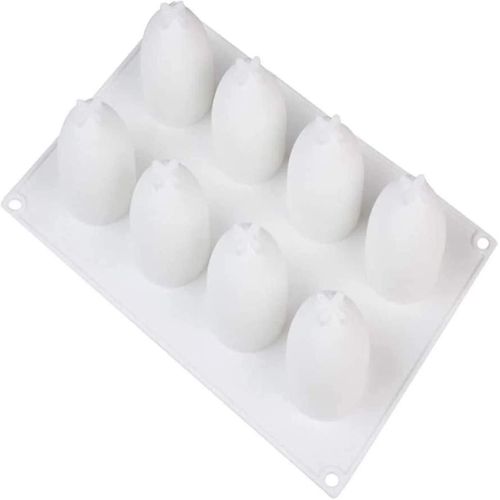 8 trous oeufs silicone forme moule moule à oeuf forme chocolat moule à pâtisserie silicone cuisson cuit forme cupcake forme