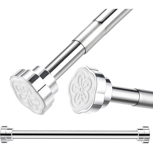 Tige Extensible, 40-55cm, Tige Télescopique En Acier Inoxydable, Tringle À Rideaux, Tige De Douche, Tringle À Rideaux Pour Rails À Vêtements, Tige De Tension De Garde-Robe, Pas De Perçage
