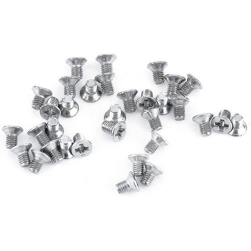 100pcs M3 Vis à tête cylindrique Vis à tête fraisée Vis à métaux Ss304 Boulon en acier inoxydable (5mm)