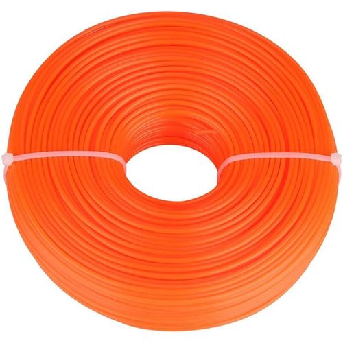 Ligne de Coupe-Bordures 2.4mm Fil de Corde en Nylon Fil Rond Tondeuse à Gazon à Essence pour Tondeuse à Gazon Corde de Tonte Ligne de Tonte 50 M / 100 M / 150 M (50 M)(3-120 mètres)