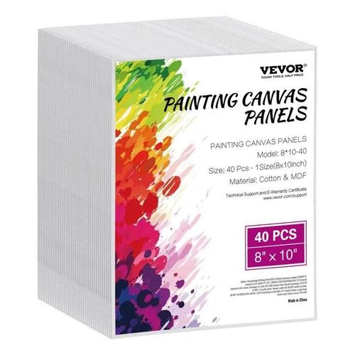 Toile À Peindre-Vevor-Lot De 40-203x254 Mm-Pour La Peinture Pour Croquis, Peinture Acrylique Et À L'huile, Aquarelle