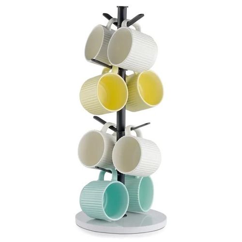 Porte-Tasse À Café Pour Comptoir-Vevor-Avec Base En Marbre-8 Crochets Pour Organisateur De Cuisine Et De Maison