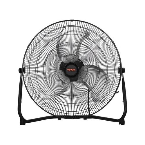 Ventilateur de Sol-VEVOR-3 Vitesses-Ventilateur Industriel en Métal Robuste 508 mm-Inclinaison à 360°-Vitesse 6,5 m/s-2 pcs