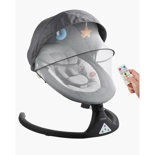 Balancelle Transat Bébé-Vevor-5 Vitesses 3 Positions De Siège Panneau Tactile-Charge 9 Kg-Pour Bébé Nouveau-Nés 0-9 Mois